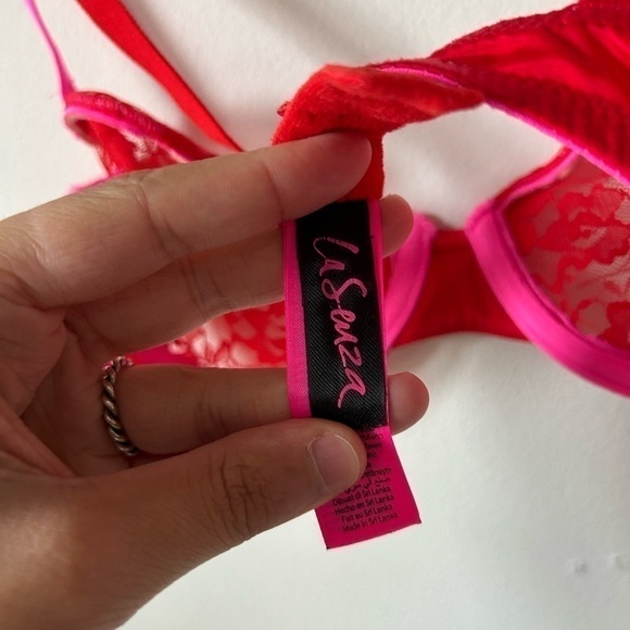 La Senza Orange Lace Bra - Picture 3 of 4